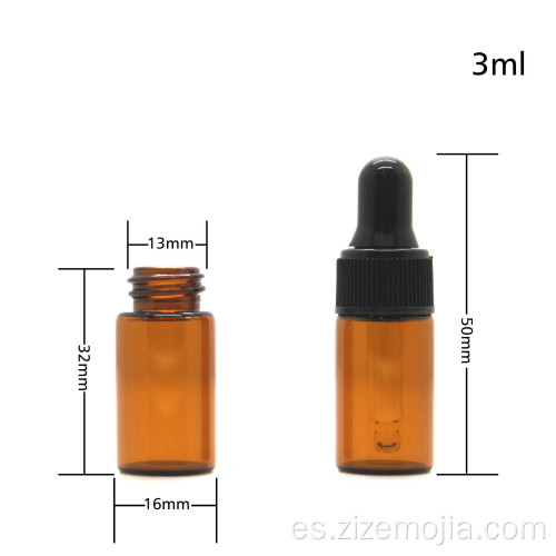 5 ml Pequeño botella de aceite esencial Botella de vidrio